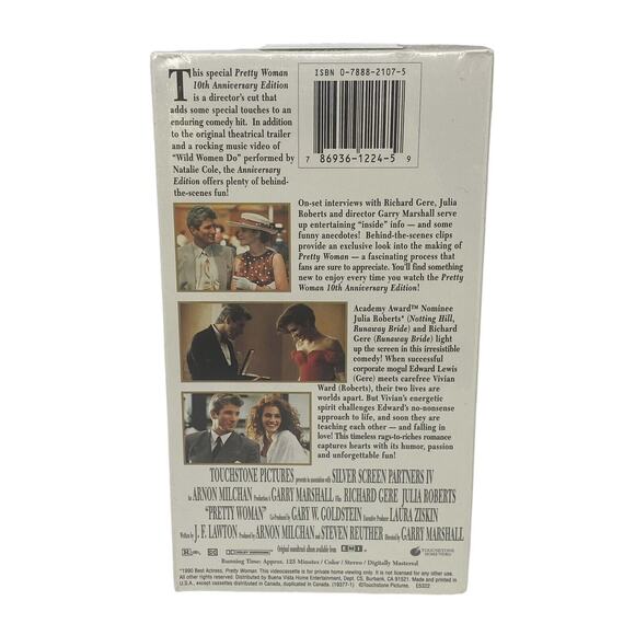 Julia Roberts - Pretty Woman 1990 Movie VHS 10th Anniversary Edition Bonus New - Picture 5 of 13